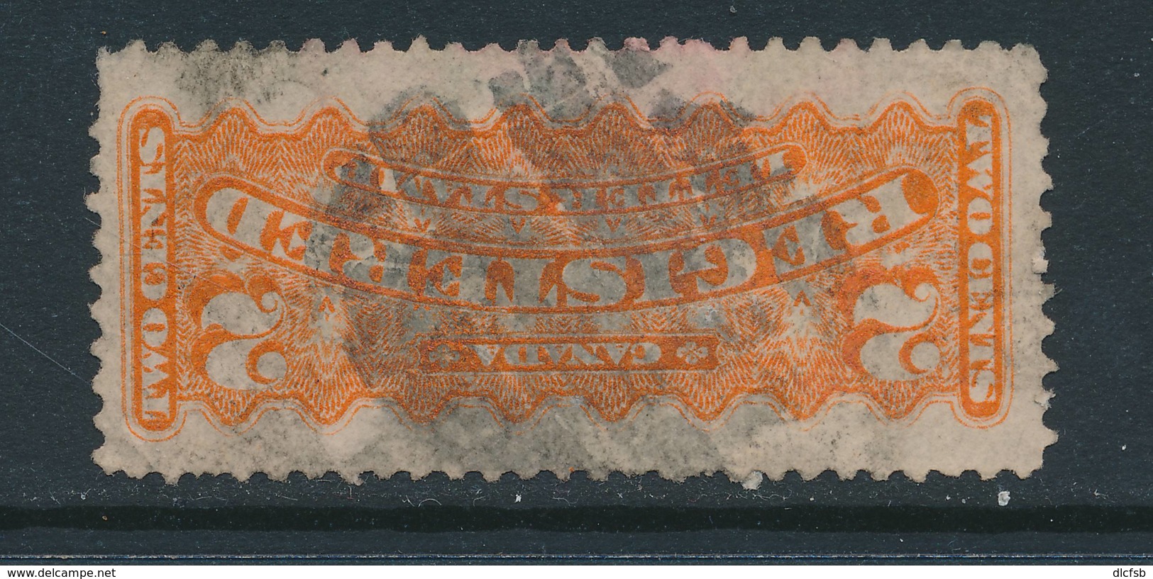 CANADA, 1875 REGISTERED 2c P12x11½, SGR10, Short Perf, Cat £60 - Gebraucht