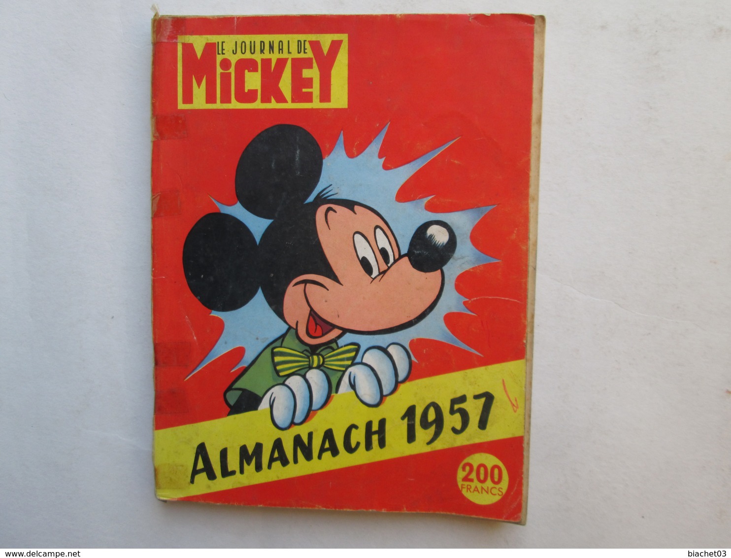 Mickey  Almanach 1957  (etat) - Journal De Mickey