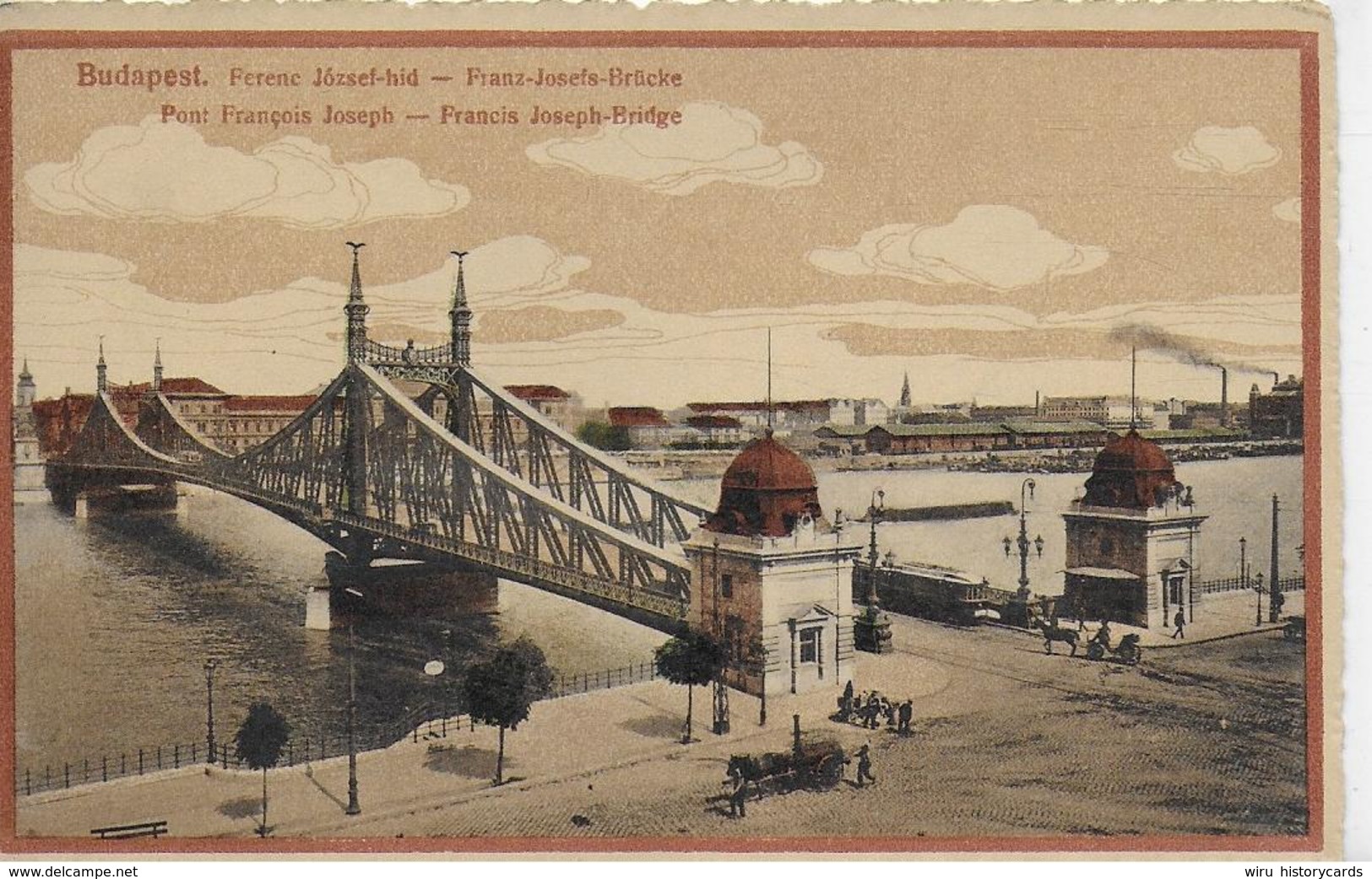 AK 0078  Budapest - Franz-Josefs-Brücke Um 1917 - Ungarn