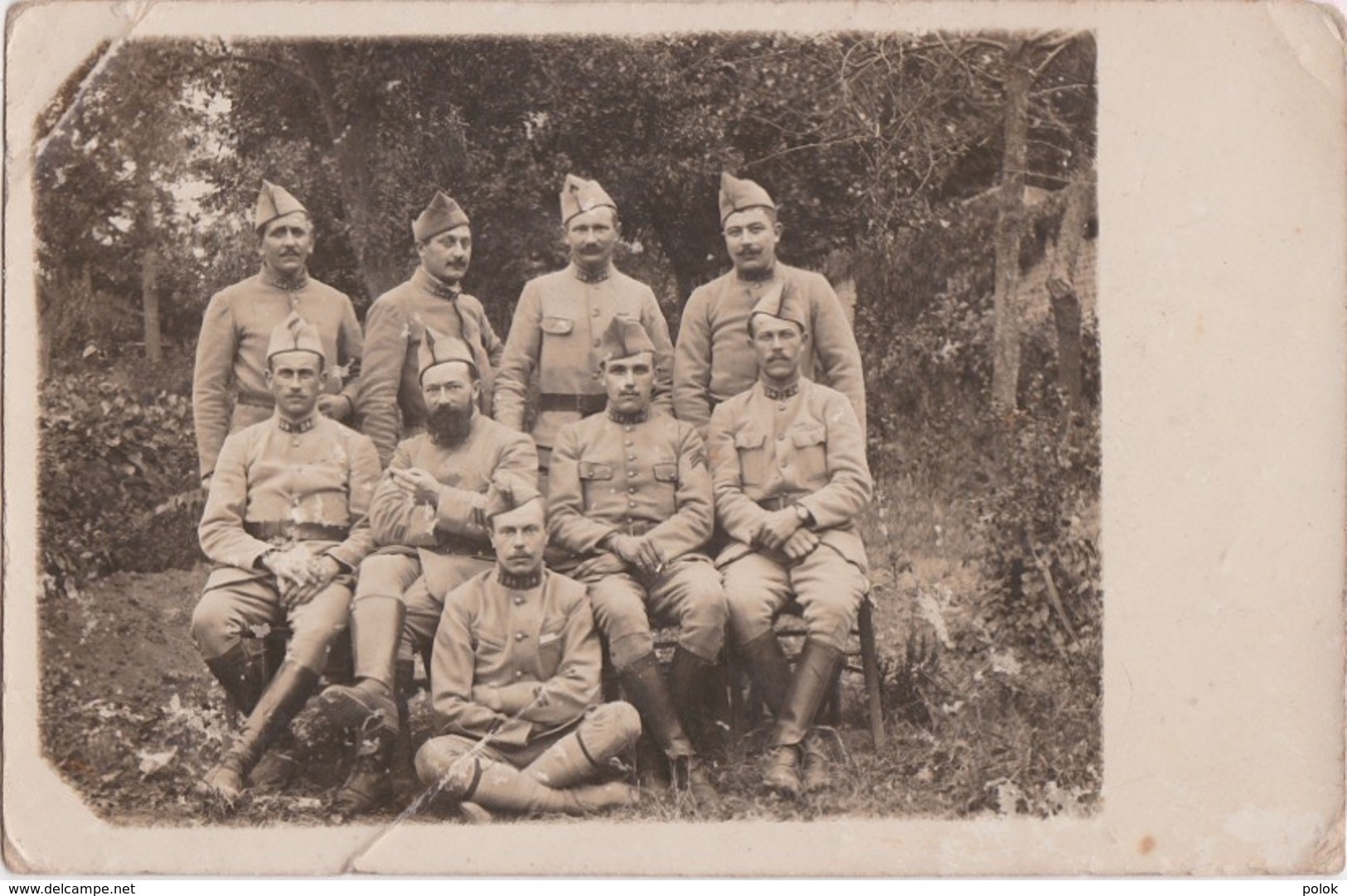 Bs - Carte Photo Militaria "groupe De Soldat Du 24éme" - Régiments