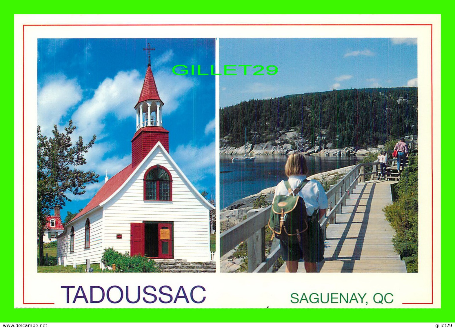 TADOUSSAC, QUÉBEC - LA VIEILLE CHAPELLE DE TADOUSSAC - J.C. RICARD INC - PHOTO F. MONFORT & PAUL RICARD - - Saguenay