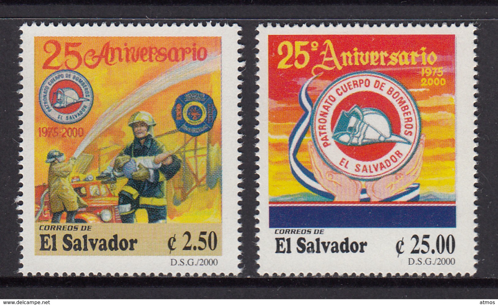 El Salvador MNH Michel Nr 2187/88 From 2000 / Catw 11.00 EUR - El Salvador