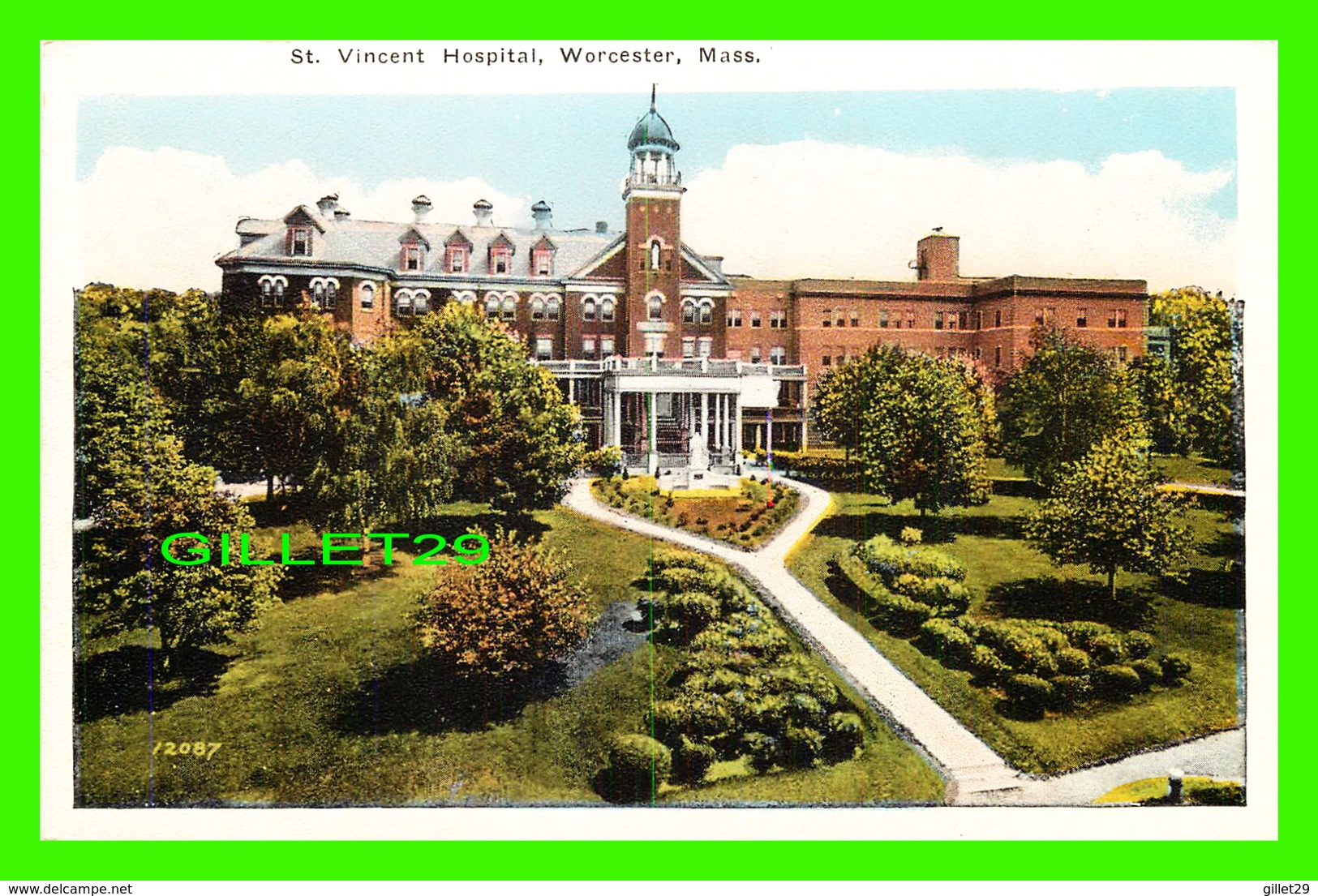 WORCESTER, MA - ST VINCENT HOSPITAL - PUB. BY J. I. WILLIAMS - - Worcester