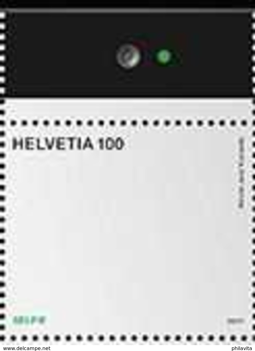 2017 Switzerland - Selfie Mirrow Stamp Odd Reflecting Stamp Letter Vs E-mail - Tab With Flash MNH** MI 2514 (oa) - Fehldrucke