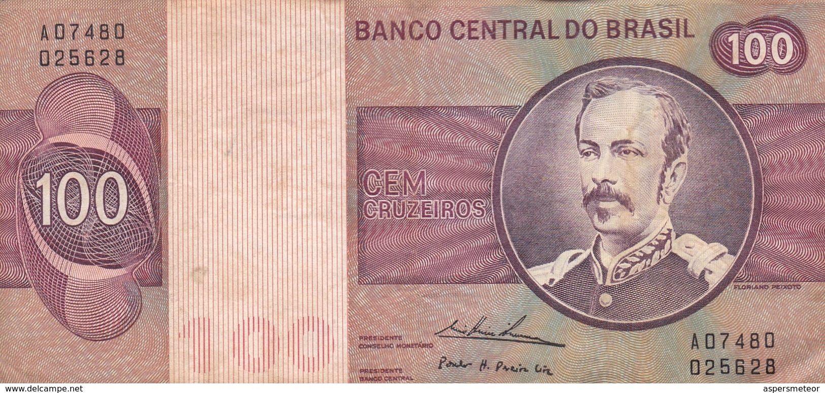 CEM CRUZEIROS, FLORIANO PEIXOTO, BRASIL. CIRCA 1950s-BILLETE BANKNOTE BILLET-BLEUP - Brazilië