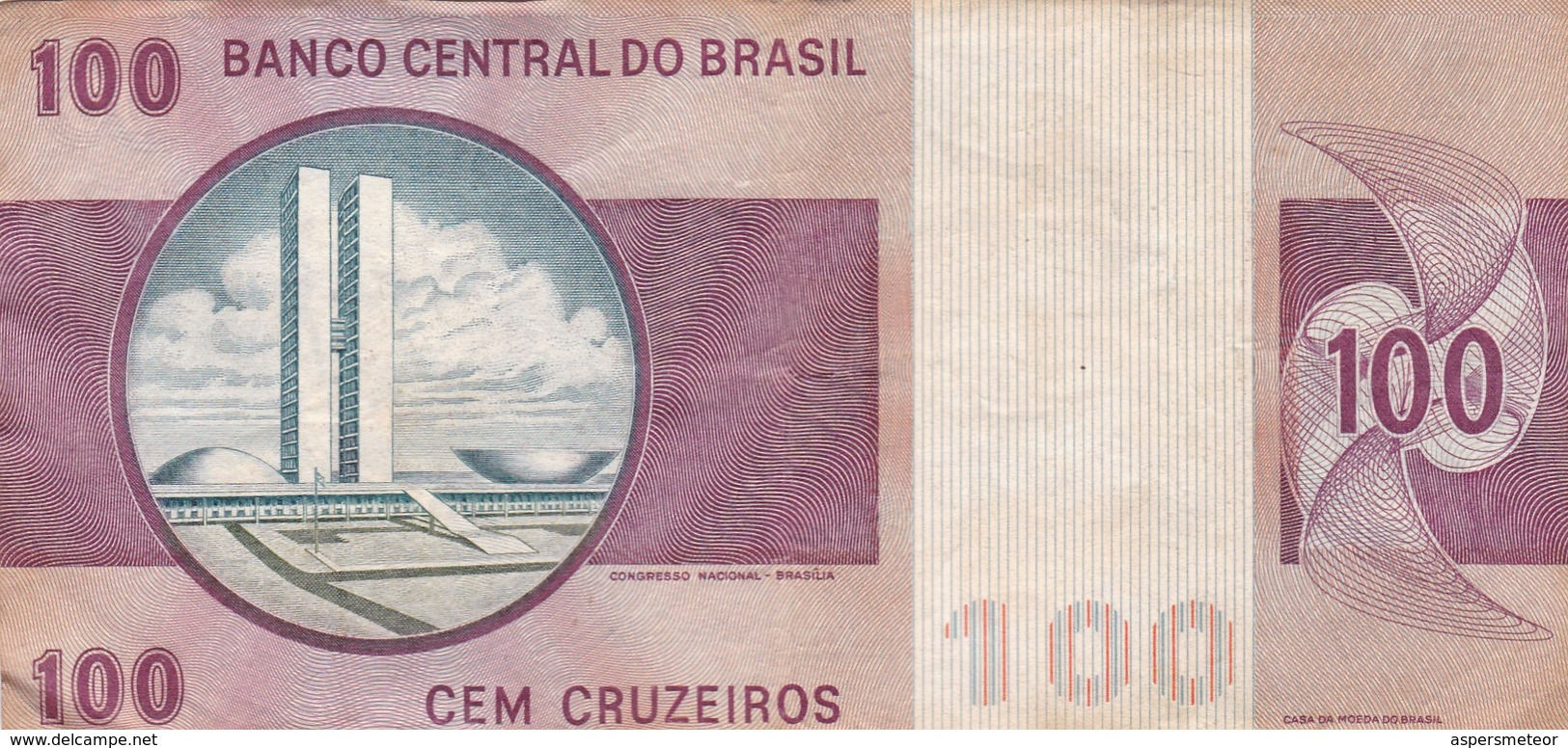 CEM CRUZEIROS, FLORIANO PEIXOTO, BRASIL. CIRCA 1950s-BILLETE BANKNOTE BILLET-BLEUP - Brazilië