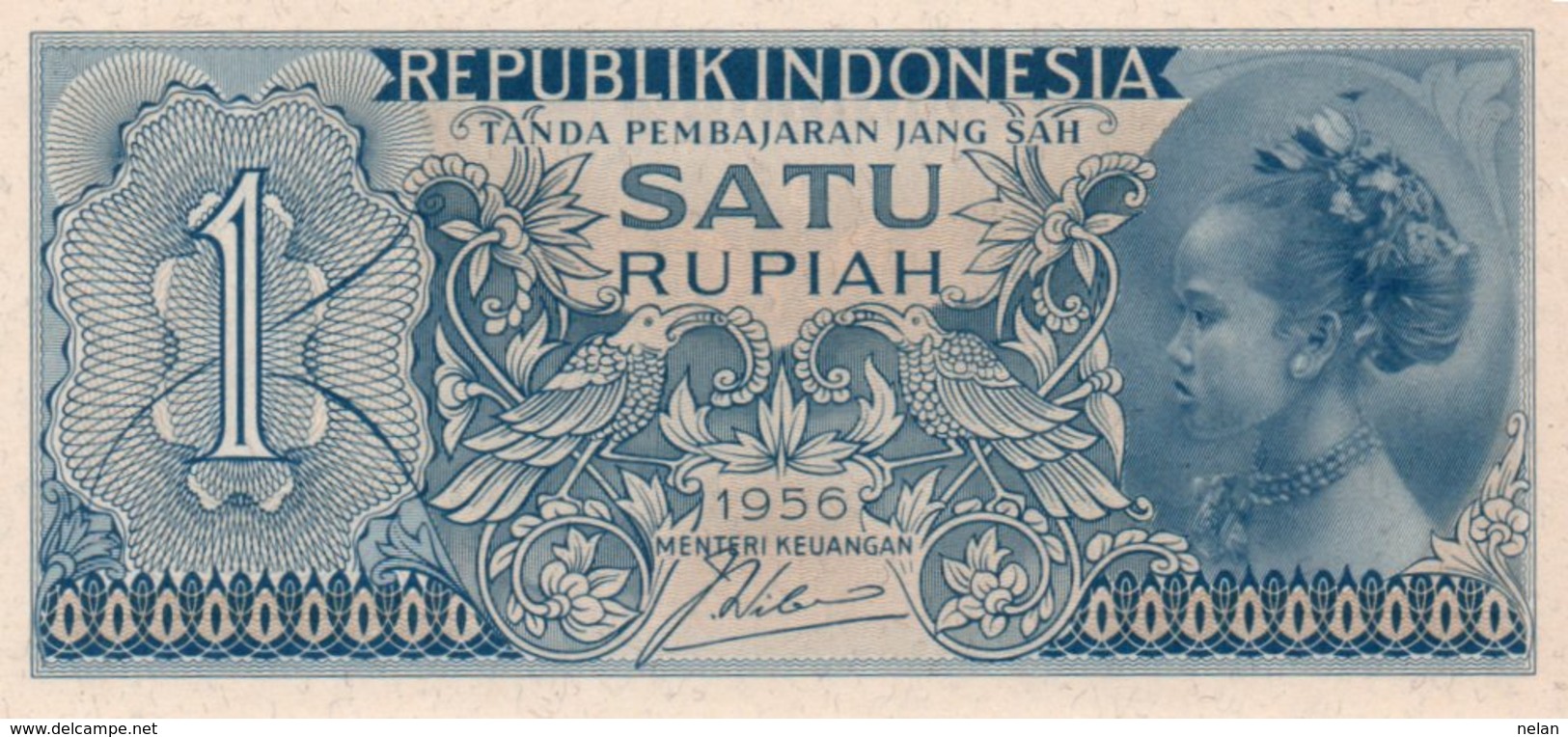 INDONESIA 1 RUPIAH  1956 P-74 UNC - Indonesia