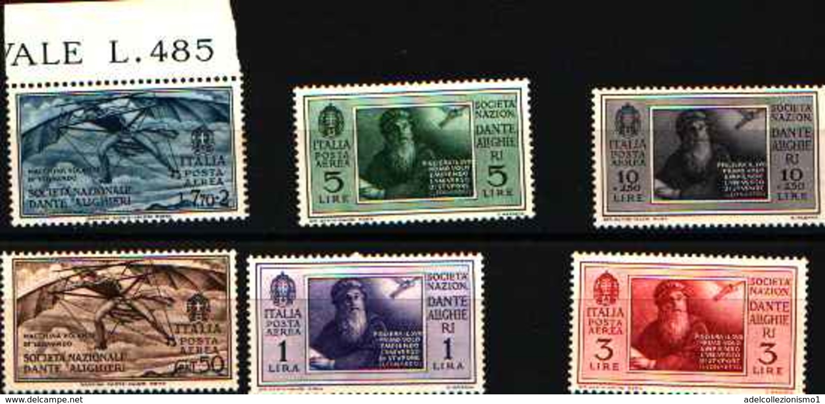 73456)- ITALIA-Pro Società Nazionale Dante Alighieri - POSTA AEREA - 14 Marzo 1932 R-MNH** - Ungebraucht