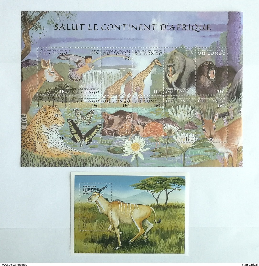 Congo 2000** Klb.1411-22.+Bl.85. African Animals MNH [16;111] - Autres & Non Classés