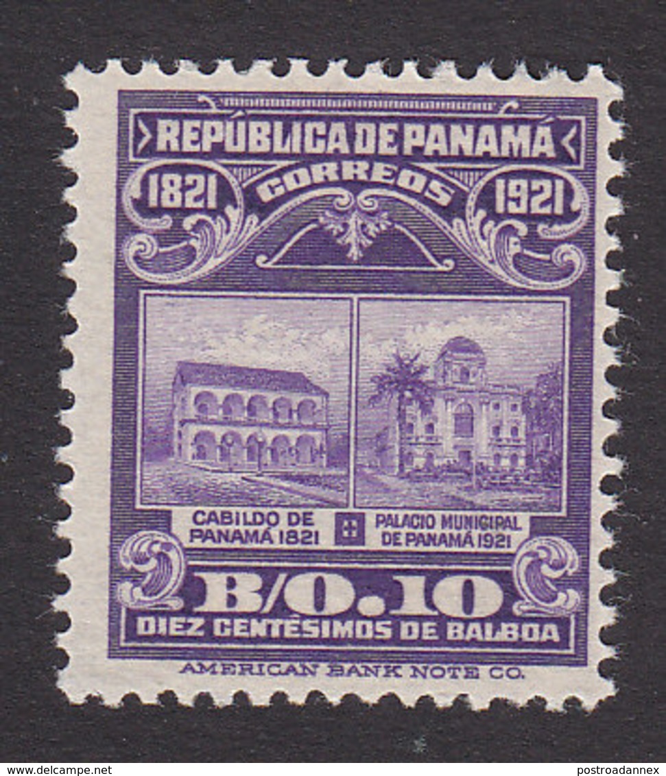 Panama, Scott #227, Mint Hinged, Municipal Building, Issued 1921 - Panama