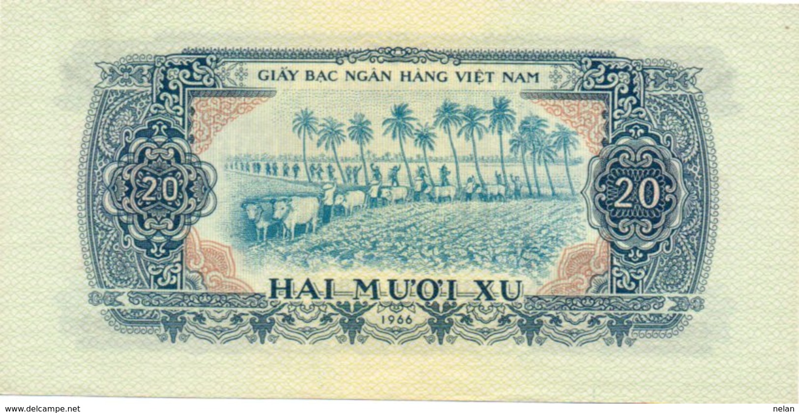 SOUTH VIETNAM 20 XU 1966 P-38 UNC - Vietnam