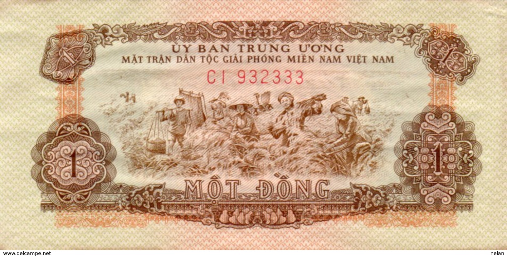 SOUTH VIETNAM 1 DONG 1963 P-R4  UNC - Vietnam