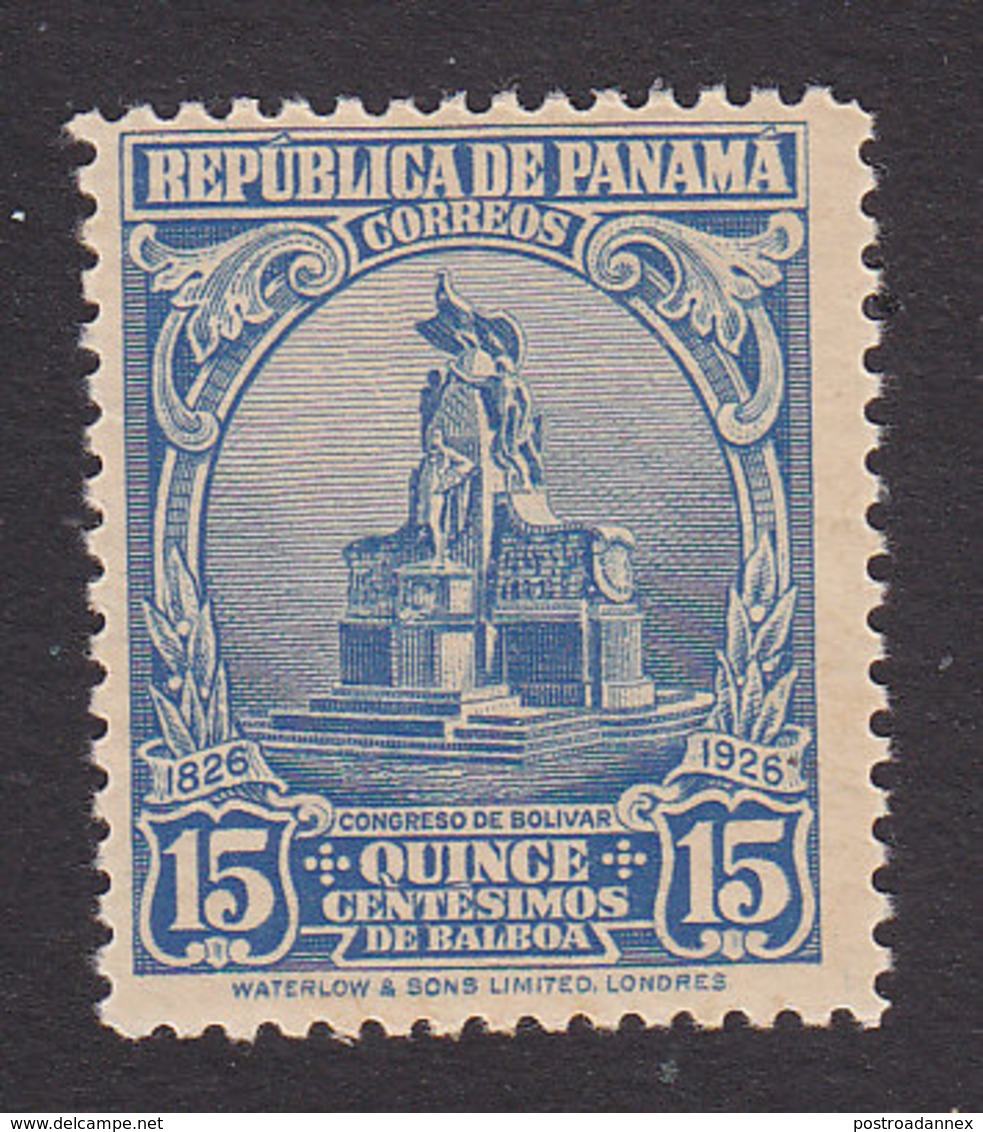 Panama, Scott #252, Mint Hinged, Statue Of Bolivar, Issued 1926 - Panama