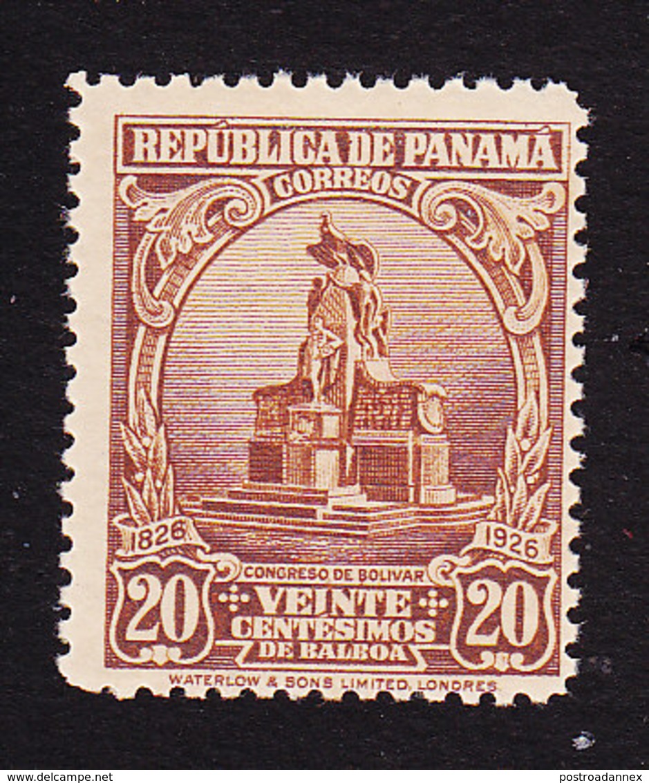 Panama, Scott #253, Mint Hinged, Statue Of Bolivar, Issued 1926 - Panama