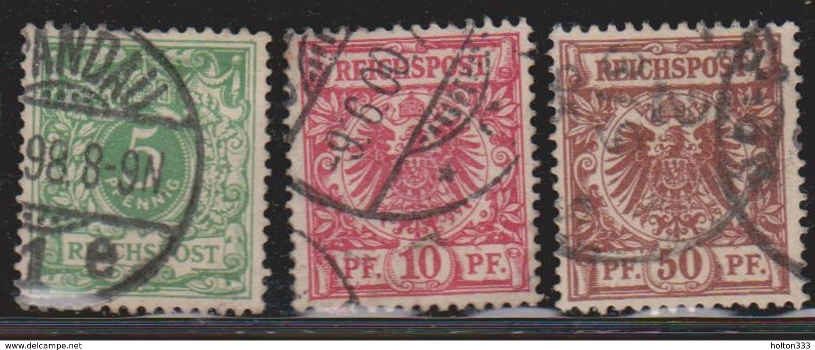 GERMANY Scott # 47, 48, 51 Used - Used Stamps