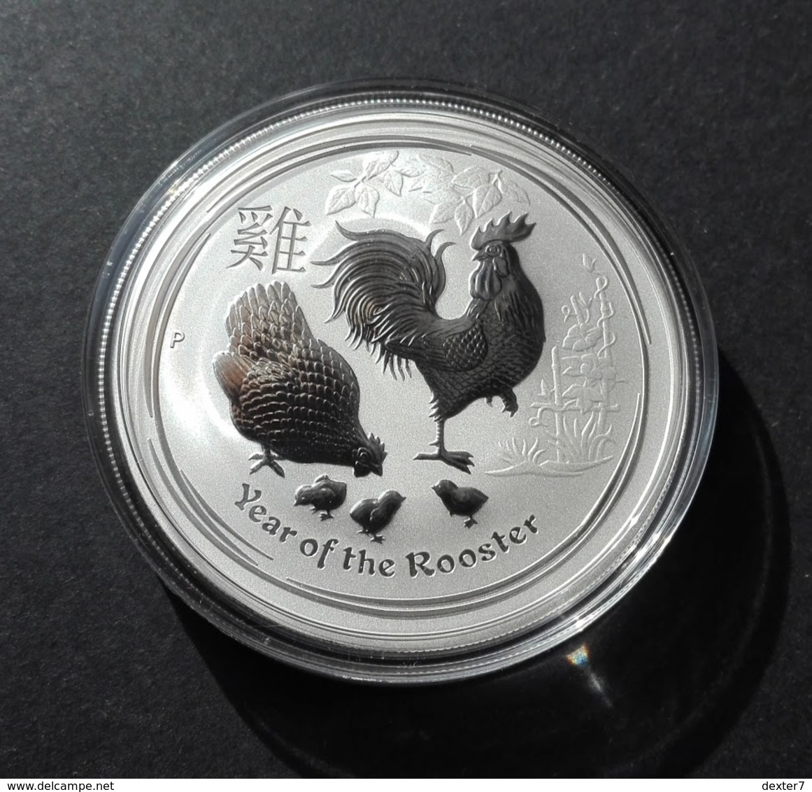 Australia, Lunar II 2017 Rooster 1 Oz Silver 999 Pure - 1 Oncia Argento Puro Bullion Perth Mint Gallo - Mint Sets & Proof Sets