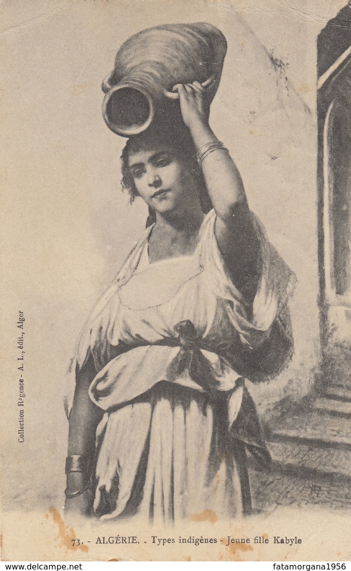 ALGERIA - 1914 - Cartolina Viaggiata  Riproducente Una Giovane Donna Kabyle - Donne