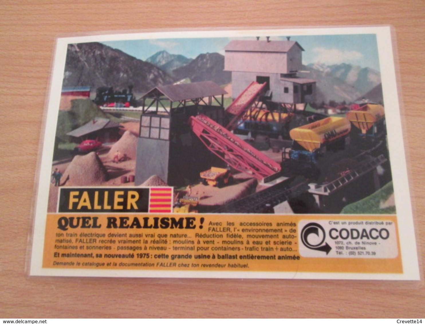 FALLER HO TRAIN ELECTRIQUE CONTAINER TERMINAL  -  Pour  Collectionneurs ... PUBLICITE  Page De Revue Des Années 70 Plast - Streckendekoration