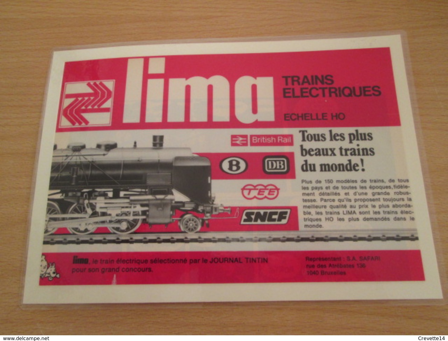 Page De Revue Des Années 60/70 : PUBLICITE TRAIN ELECTRIQUE LIMA  , Dimension Page 1/2 A4 - Autres & Non Classés