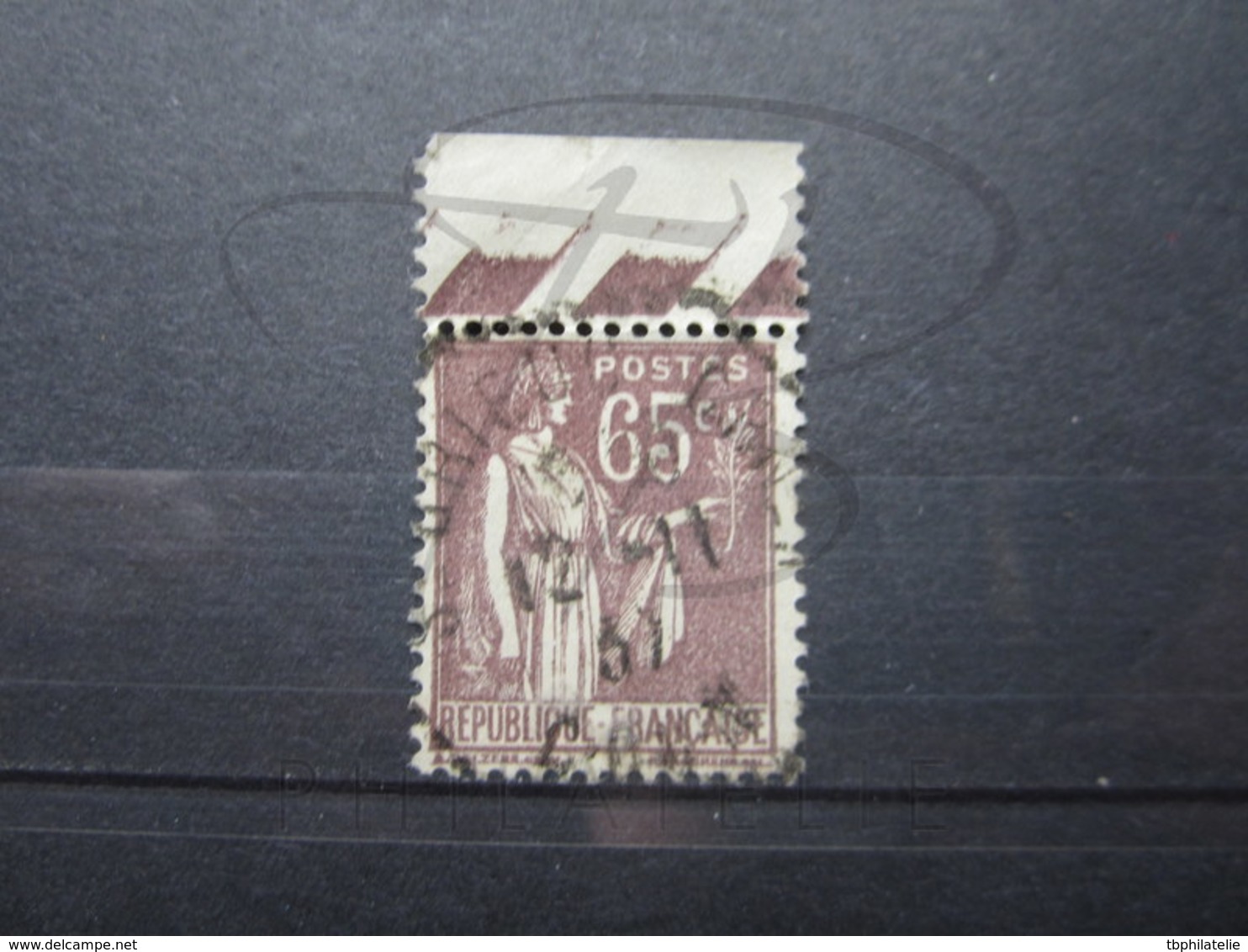 VEND TIMBRE DE FRANCE N° 284 + BDF , CACHET HEXAGONAL " ST-BRIEUC " !!! - 1932-39 Paix