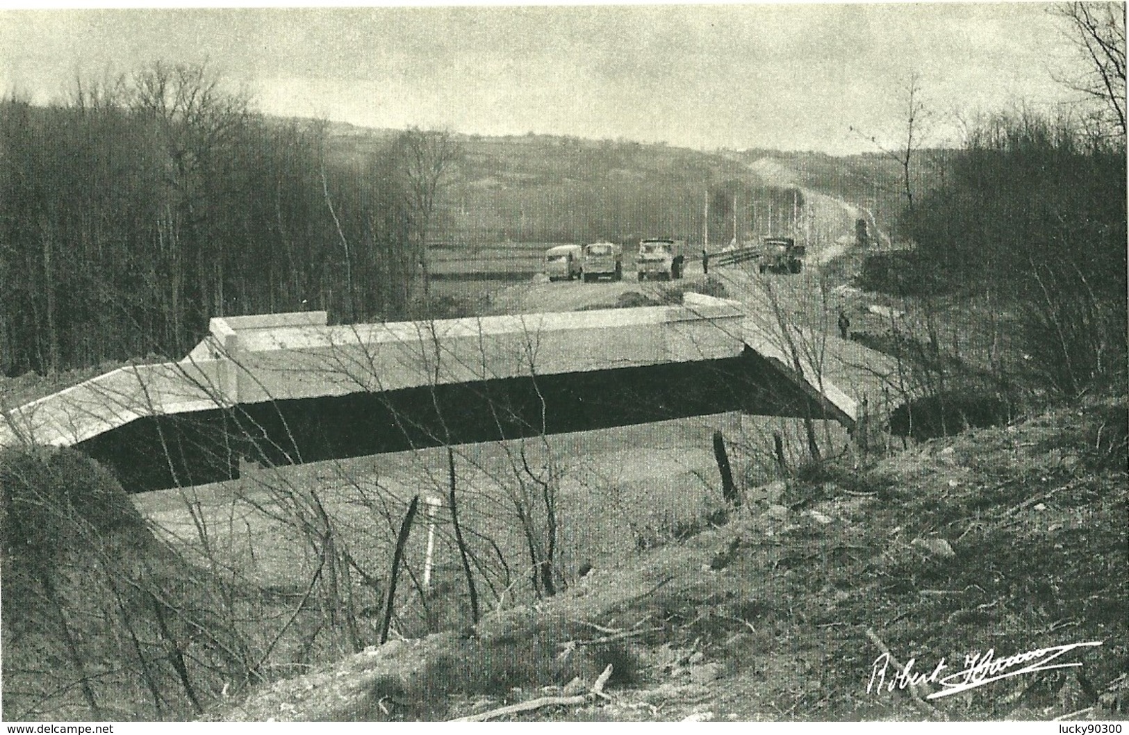 CHANTIER VOIE FERRÉE TGV - CONSTRUCTION CHEMIN DE FER ET PONT - SECTEUR CLUNY RN 79  - AVRIL 1980 - RARE 600 EXEMPLAIRES - Opere D'Arte