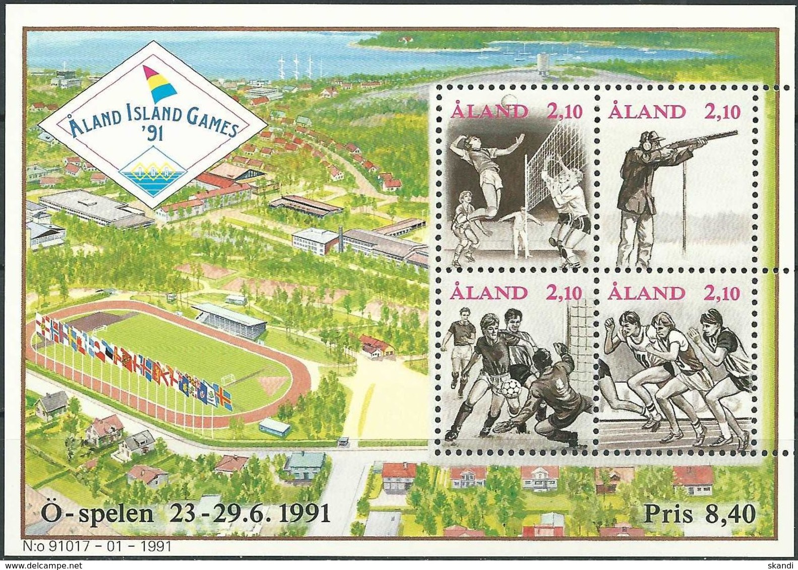 ALAND 1991 Mi-Nr. Block 1 ** MNH - Aland