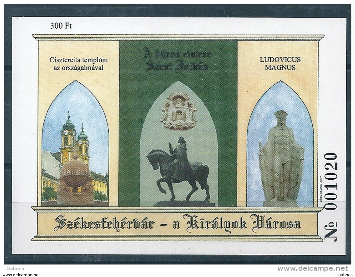 1370 Hungary 2001 Szekesfehervar City Of The Kings Memorial Sheet MNH - Hojas Conmemorativas
