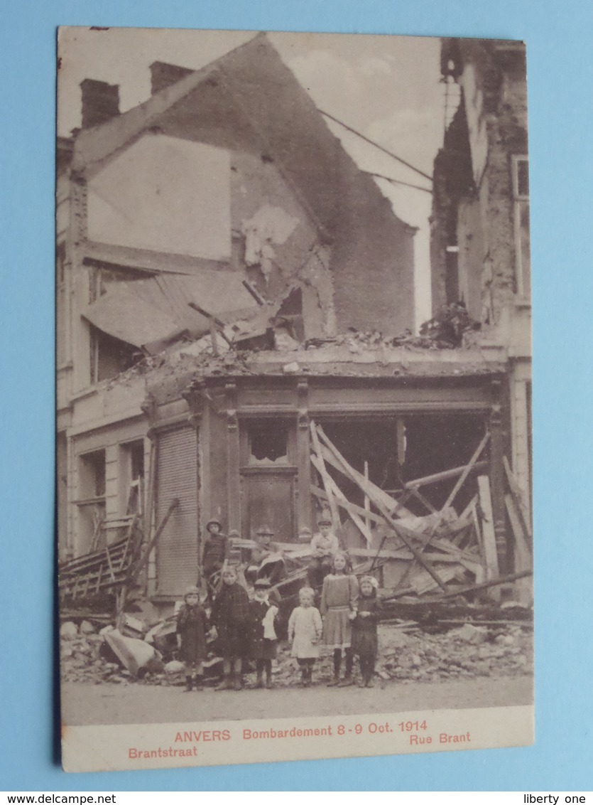 BOMBARDEMENT Antwerpen / Anvers 8 - 9 Oct 1914 Brantstraat - Rue Brant ( Zie Foto Voor Details ) ! - Guerre 1914-18