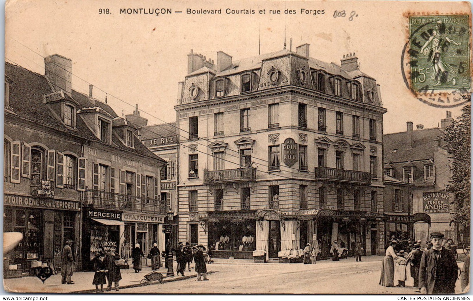 03 MONTLUCON - Boulevard Courtais Et Rue Des Forges - Montlucon