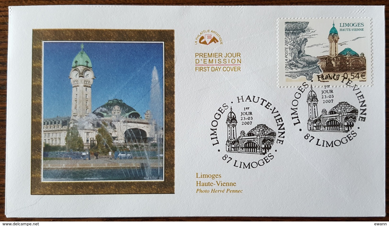 FDC 2007 - YT N°4029 - LIMOGES - 2000-2009