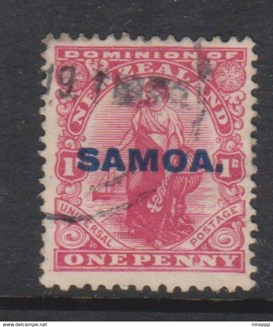 Samoa SG 116 1914 New Zealand Stamp Overprinted,six Penny Red,used - Samoa