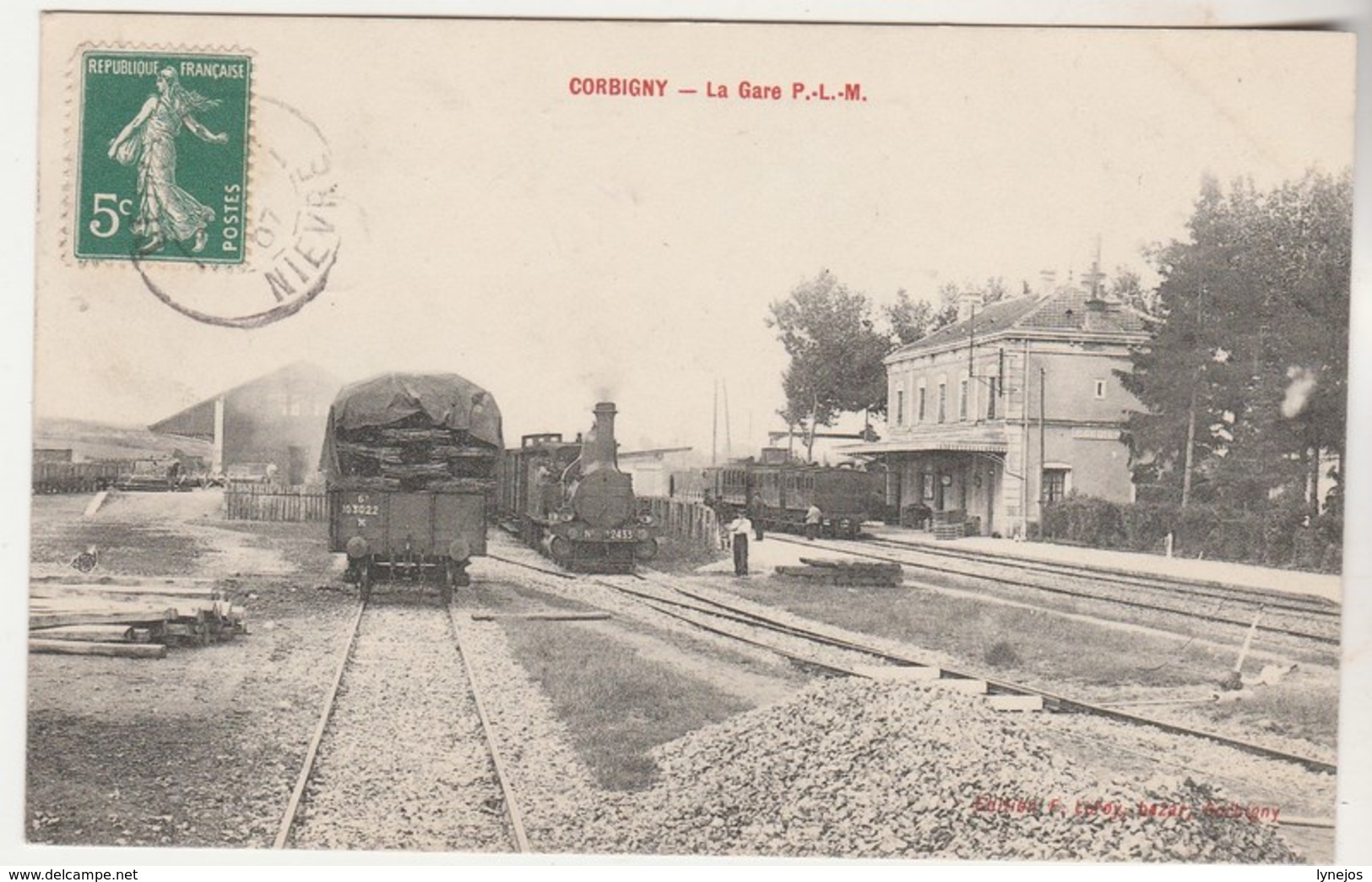 Cpa 58 Corbigny La Gare P.L.M. - Corbigny