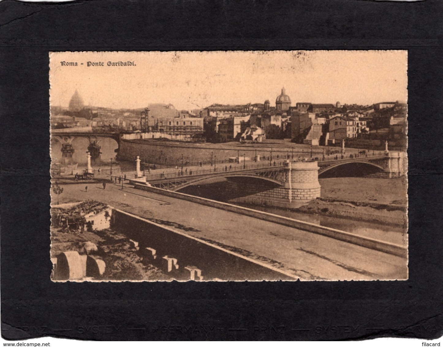 81315    Italia,  Roma, Ponte  Garibaldi,  VG  1907 - Ponts