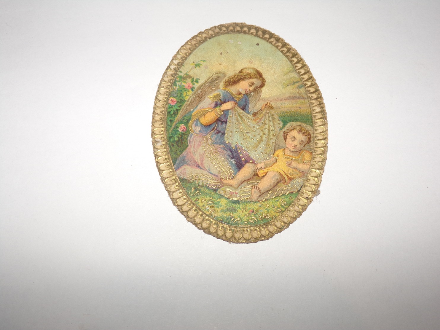 Jolie Image Religieuse De 1892.Saint Ange Gardien Et L Enfant.Heiliger Schutzengel. - Godsdienst & Esoterisme