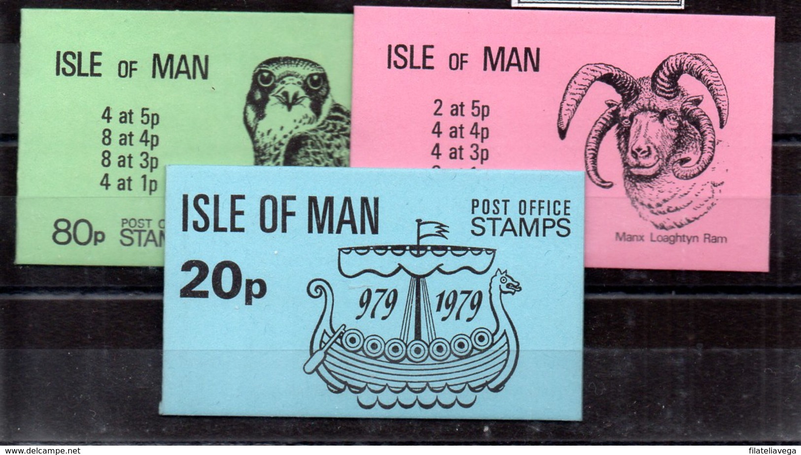 Carnet De Man N ºYvert 137-167-169 (**) - Isla De Man