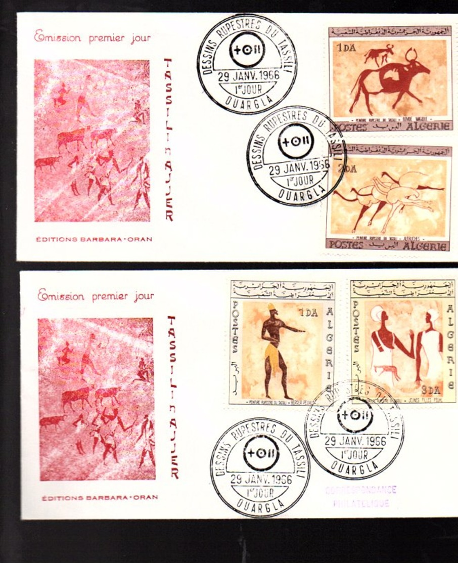 1966 Tassili N’Ajjer Scarce FDC’s (111) - Argelia (1962-...)