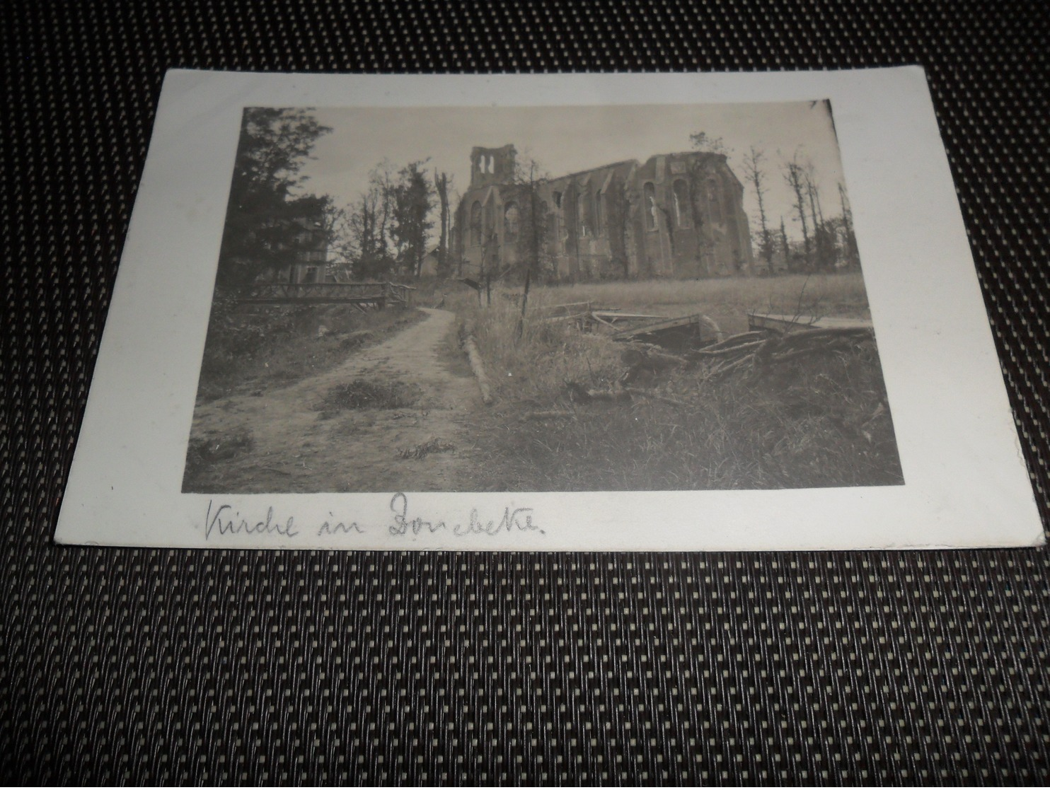 Zonnebeke    Carte Photo Allemande   Guerre 1915   Kirche Kerk  église - Zonnebeke