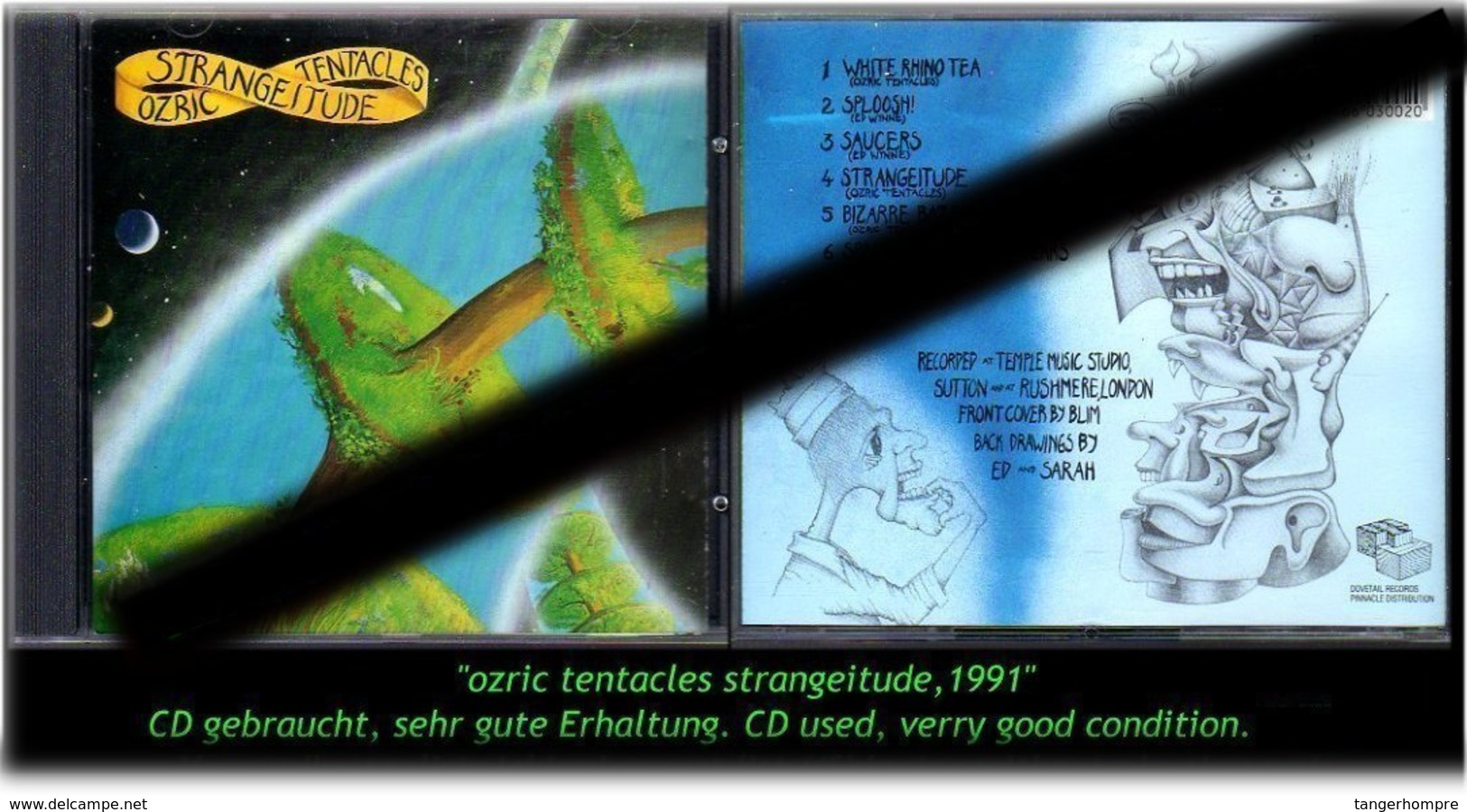 "OZRIC" TENTACLES STRANGEITUDE -1991- - Hard Rock & Metal