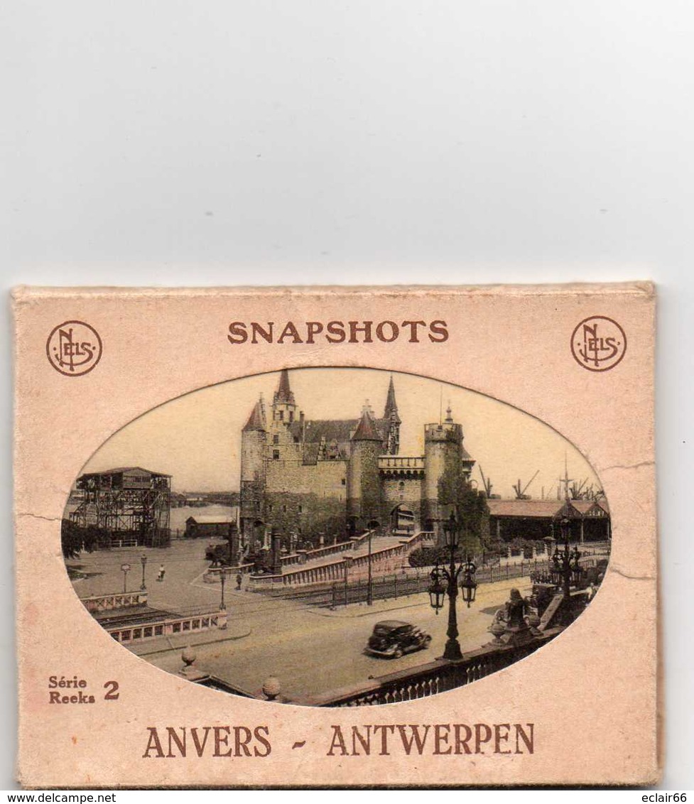 Snapshots Antwerpen Anvers Reeks Série 2      Pochette De 10 Vues Zichten Complet Nels 9,5 X 7,5 Cm - Antwerpen