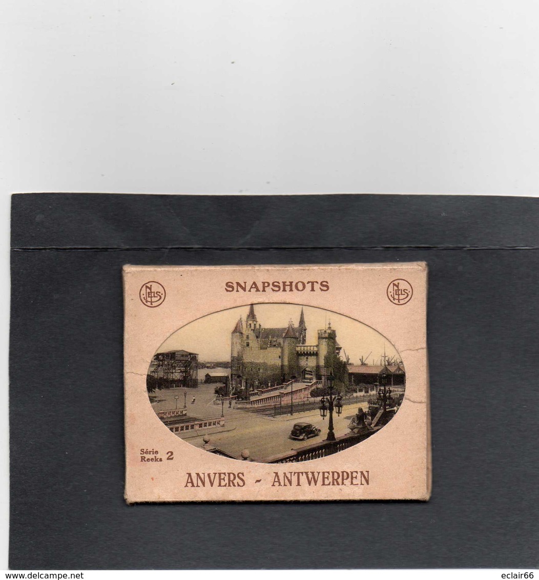 Snapshots Antwerpen Anvers Reeks Série 2      Pochette De 10 Vues Zichten Complet Nels 9,5 X 7,5 Cm - Antwerpen