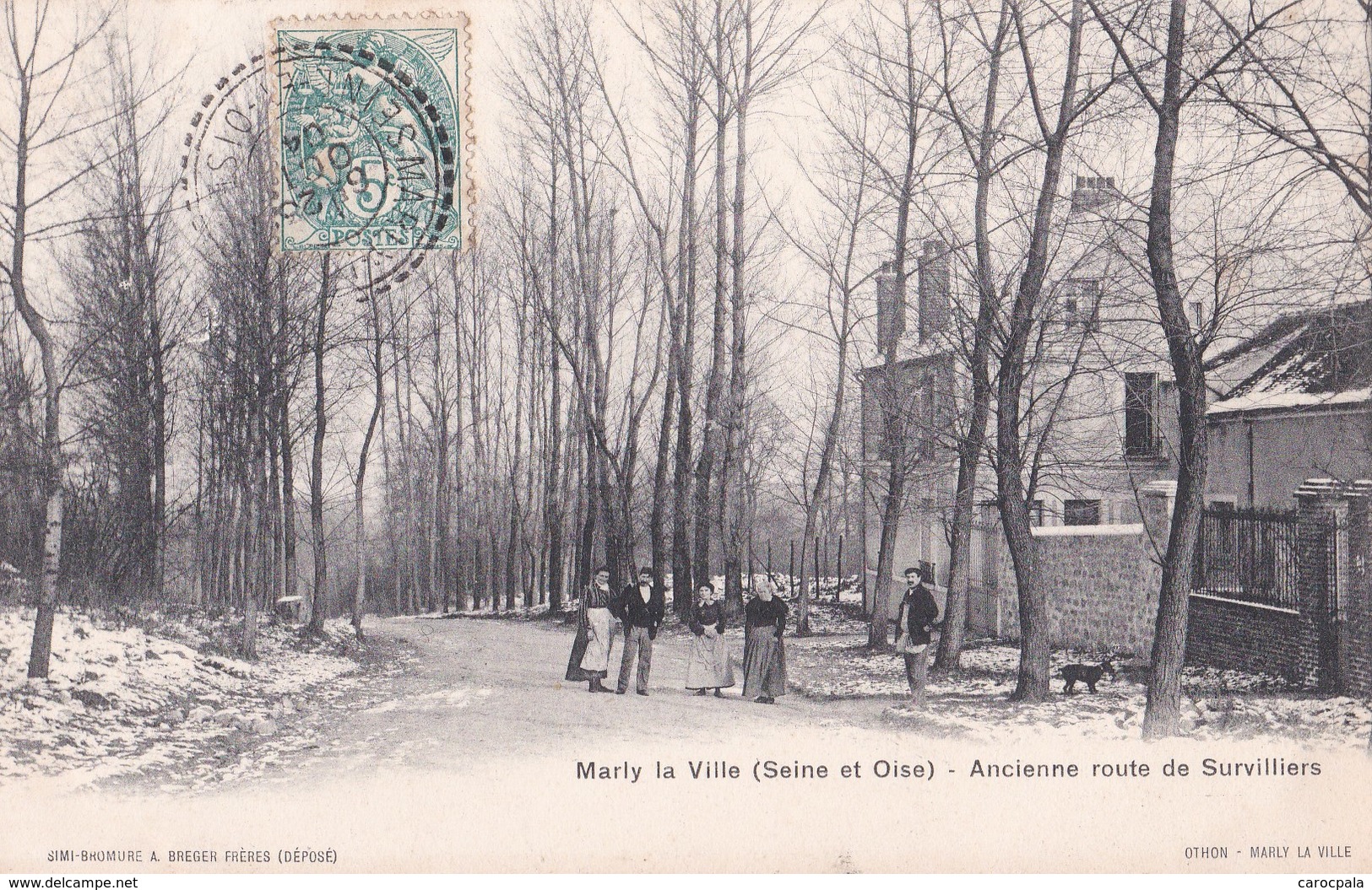 Carte 1904 MARLY LA VILLE / ANCIENNE ROUTE DE SURVILLIERS - Marly La Ville