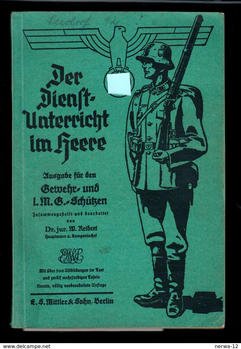 Militaria 2. Weltkrieg Buch "Der Dienstunterricht Im Heere" - Deutsch