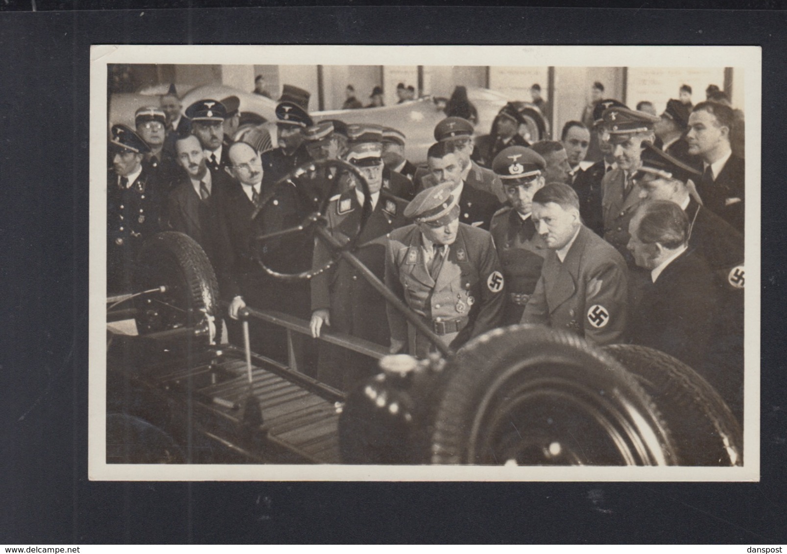 Dt. Reich AK Hitler Internationale Automobil - U. Motorrad Ausstellung 1939 - Historische Figuren