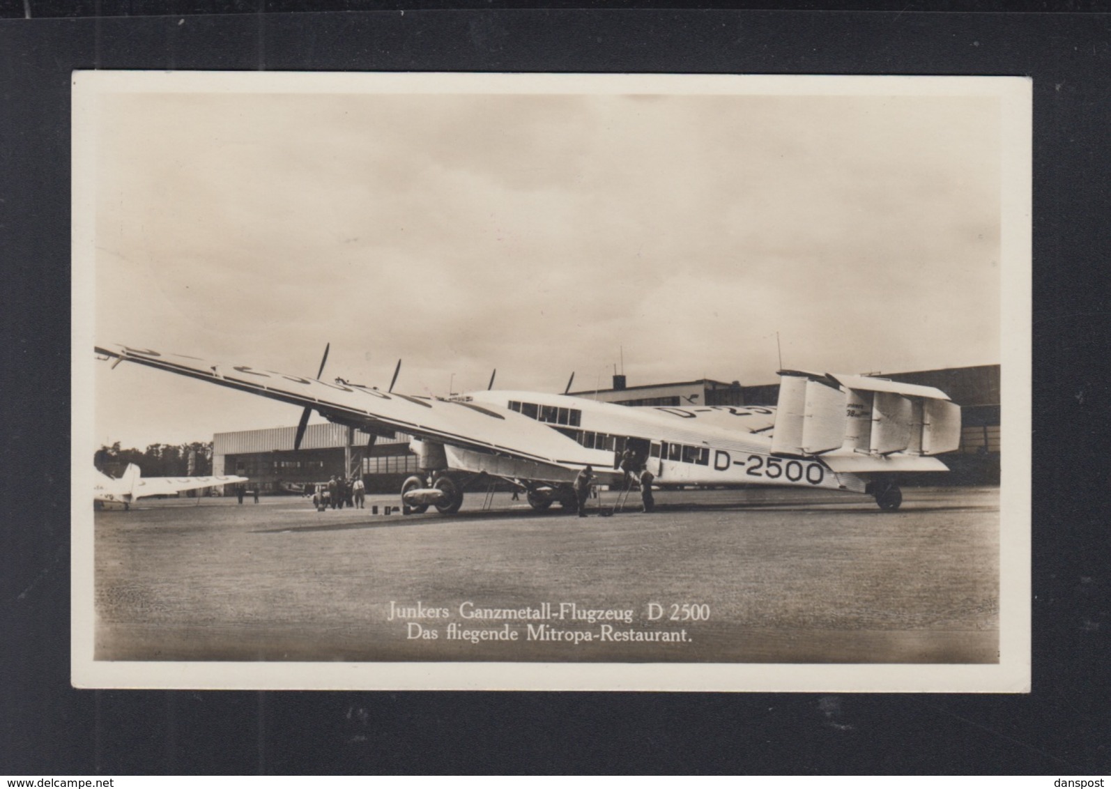 Dt. Reich AK Junkers Ganzmetall Flugzeug D 2500 - 1919-1938: Fra Le Due Guerre