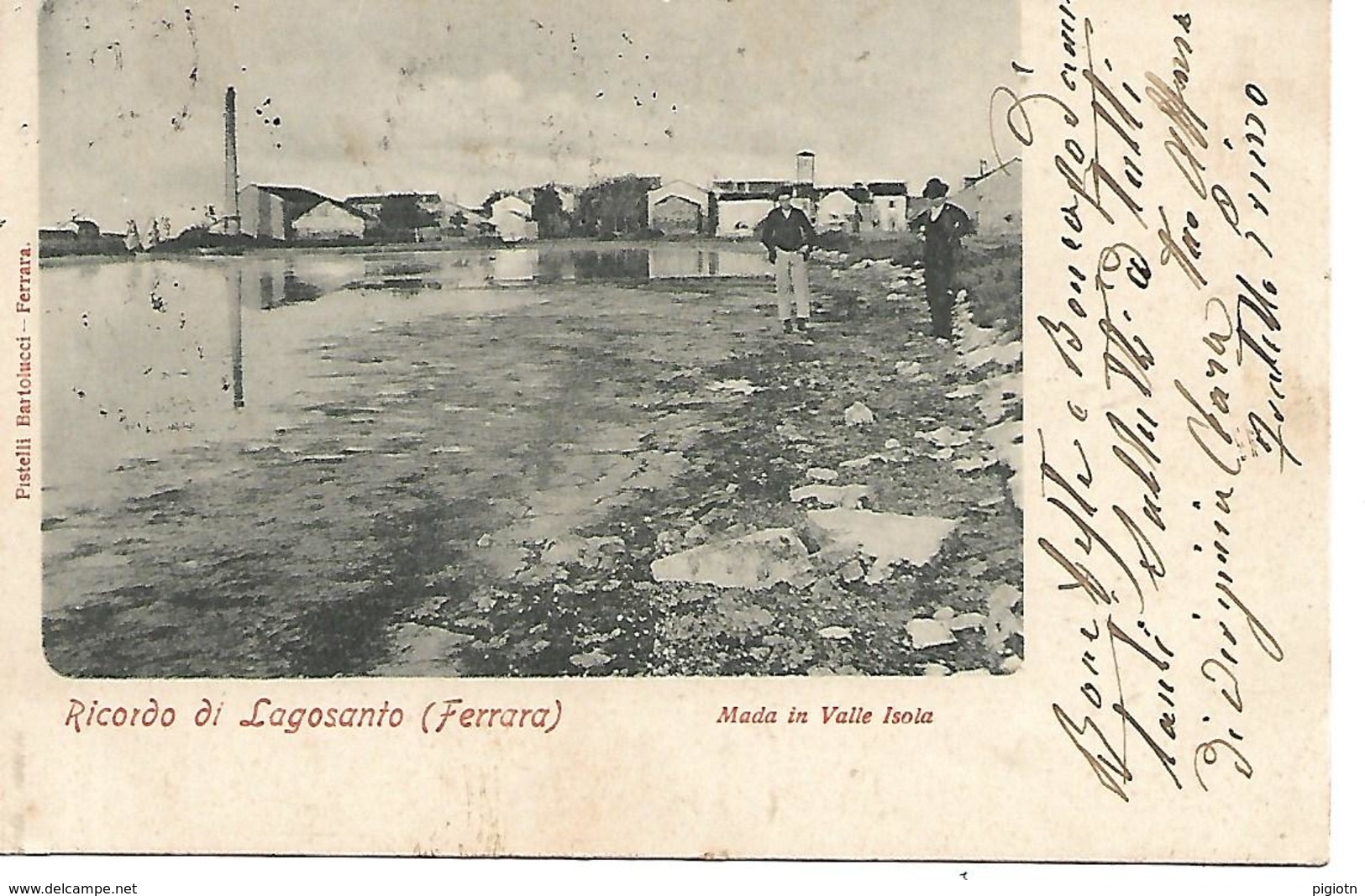 FE043 - RICORDO DI LAGOSANTO - FERRARA - F.P. VIAGGIATA 1904 - Ferrara