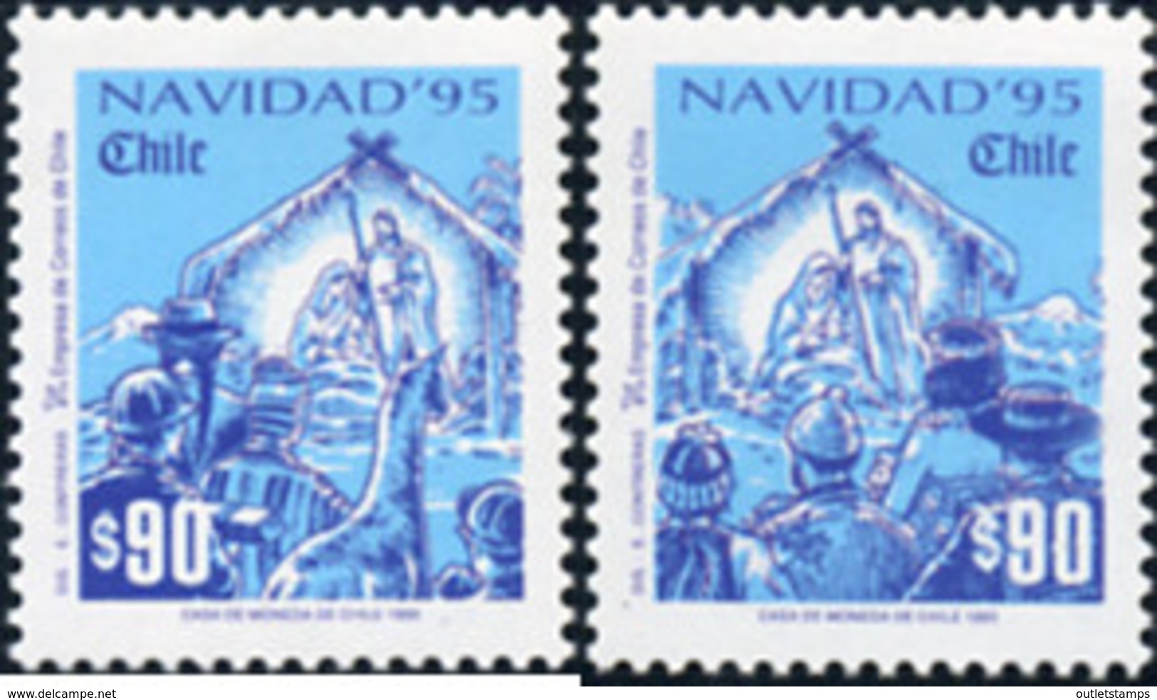 Ref. 317274 * NEW *  - CHILE . 1995. CHRISTMAS. NAVIDAD - Chile
