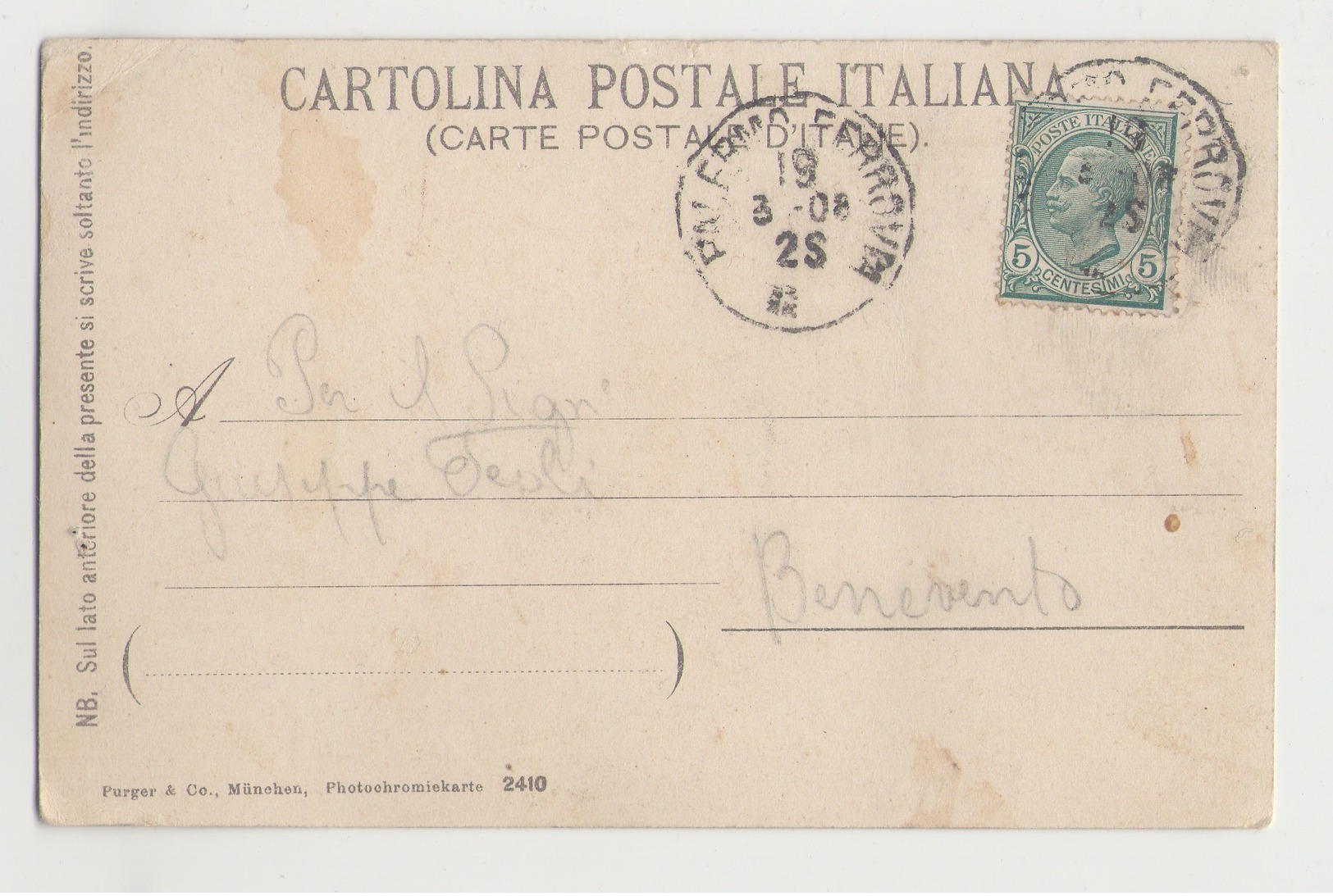 Palermo Carro Siciliano - Viaggiata 1902 #Cartolina #Costumi #Paesaggi - Palermo