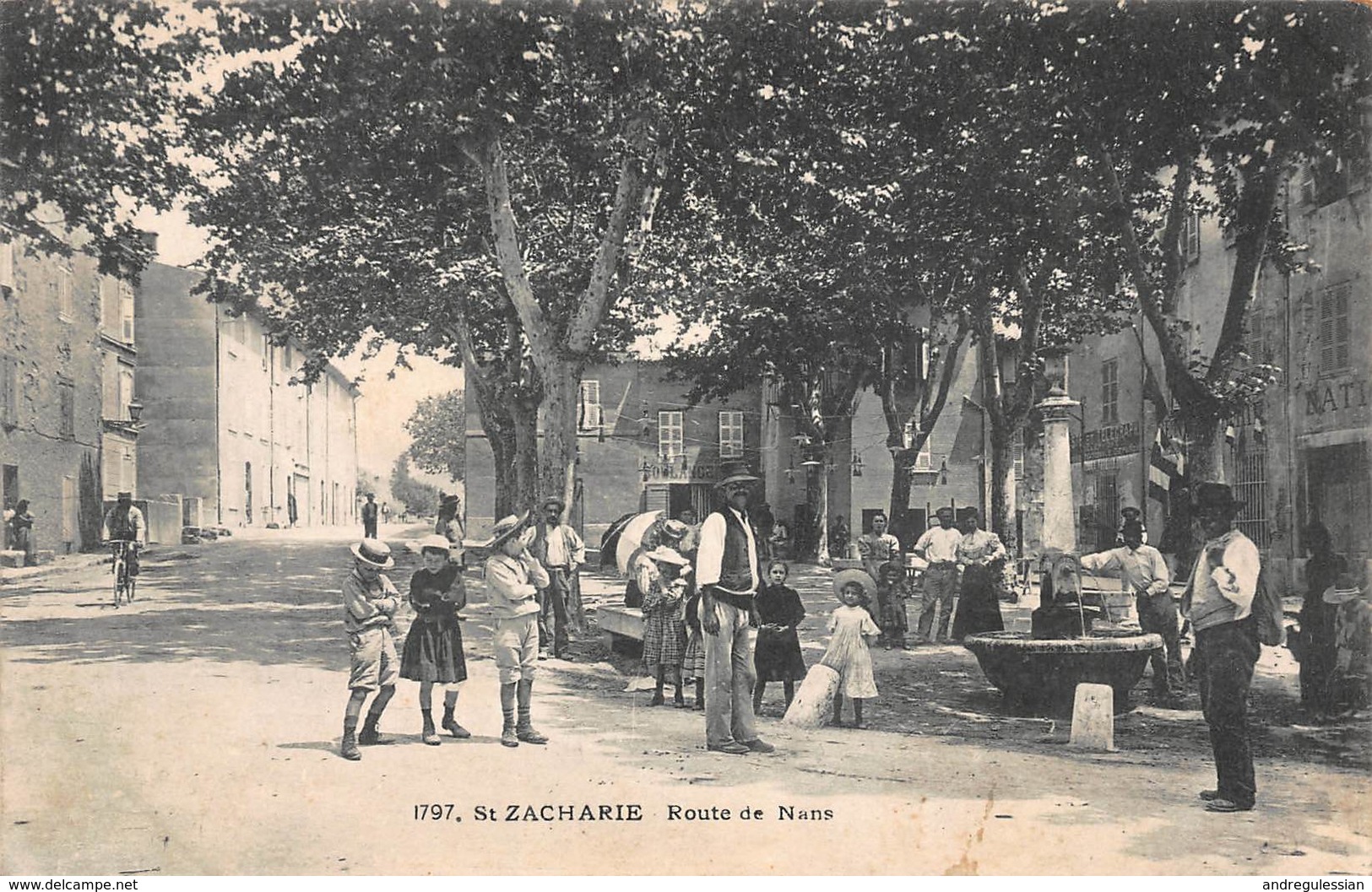 CPA St ZACHARIE Route De Nans - Saint-Zacharie