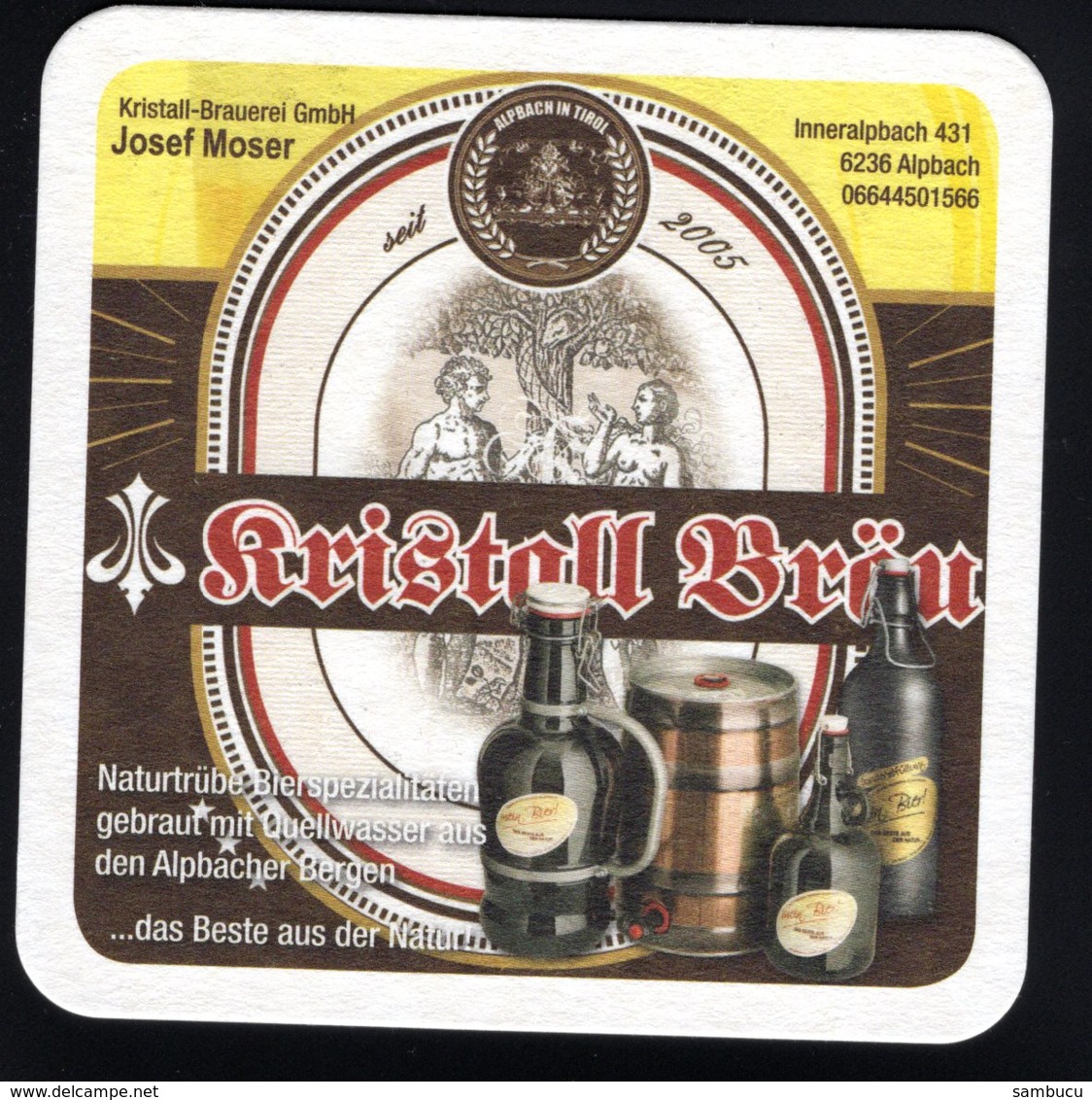 10 X Bierdeckel Von Kristall - Bräu Moser Alpbach Inneralpbach - Bierdeckel