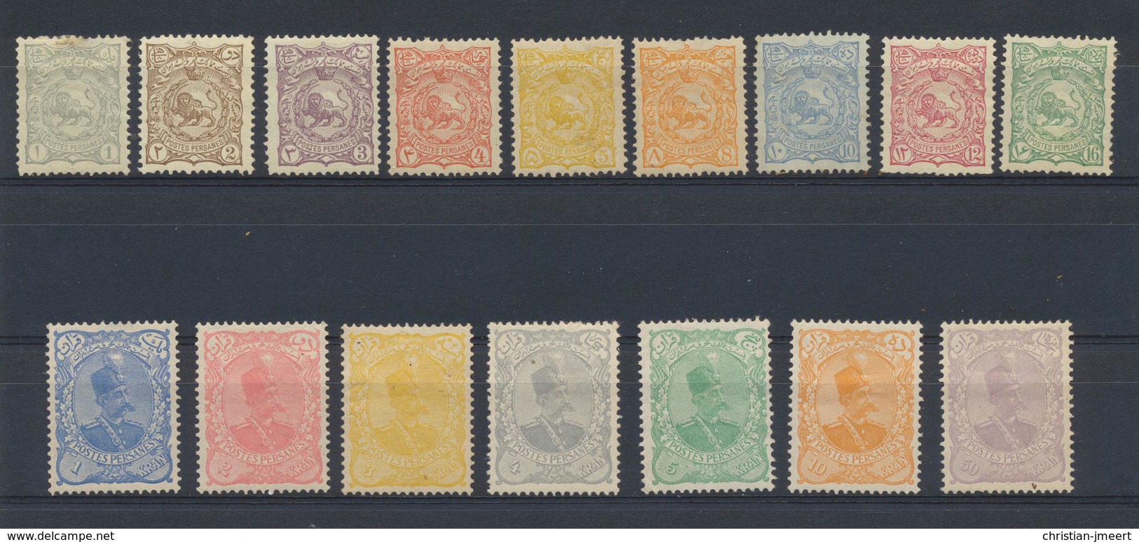 IRAN Kingdom 1898  Yvert Série 88/103 MH Avec Charnières - Iran